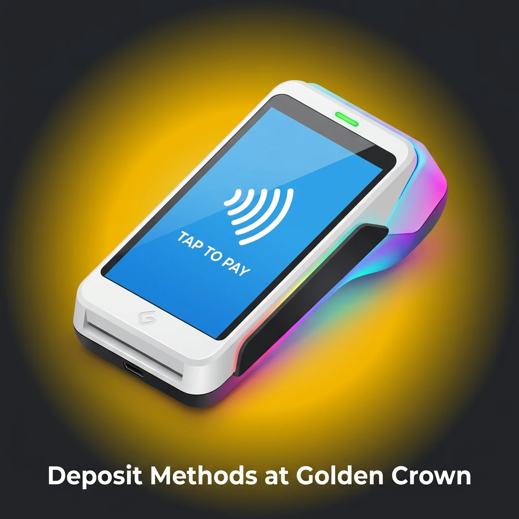 Five-step guide on how to deposit funds at Golden Crown using popular Canadian payment methods.