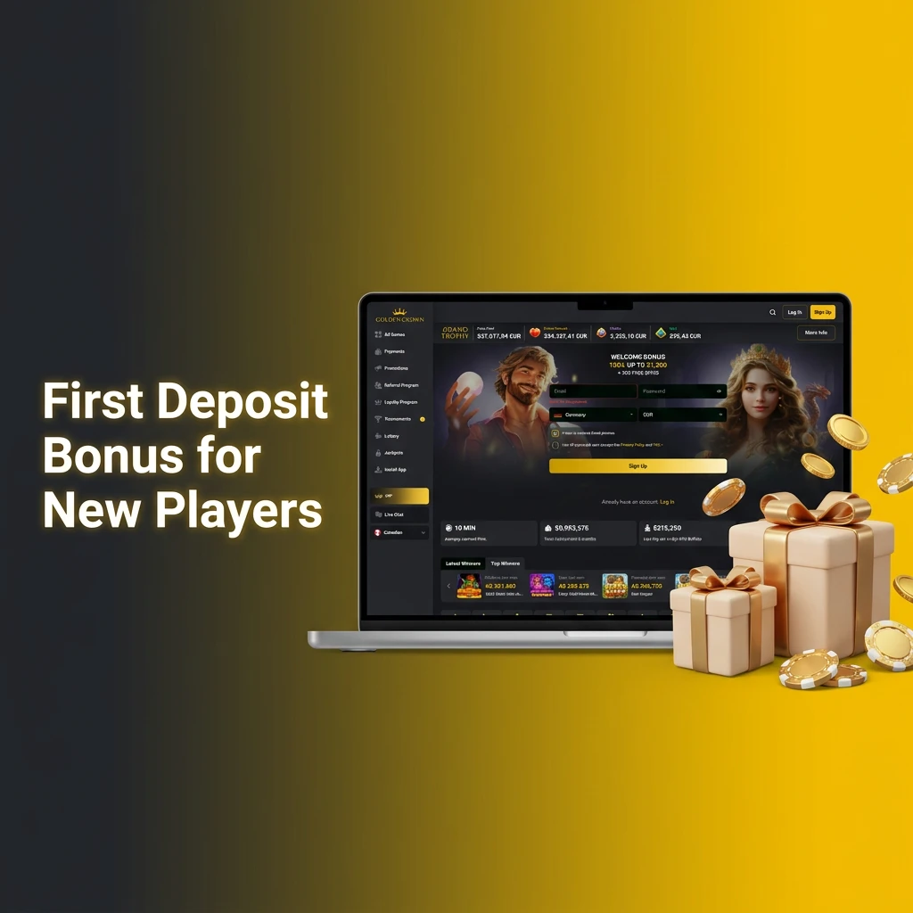 First deposit welcome bonus for new players offering 100% up to $1,500 and 300 free spins on casino games.