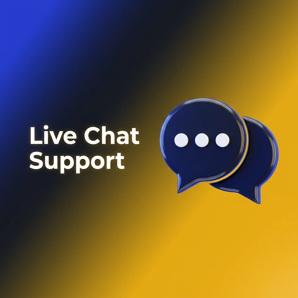 Golden Crown 24/7 live chat support bubble for instant help with accounts, deposits, and bonuses.
