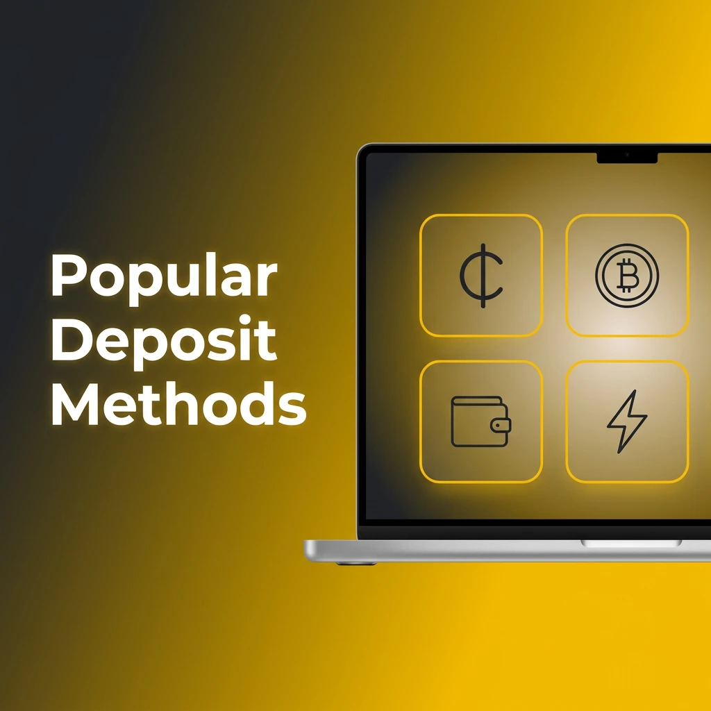 Popular deposit methods for Canadian players: Interac, Visa, Mastercard, MiFinity, paysafecard, and cryptocurrencies.