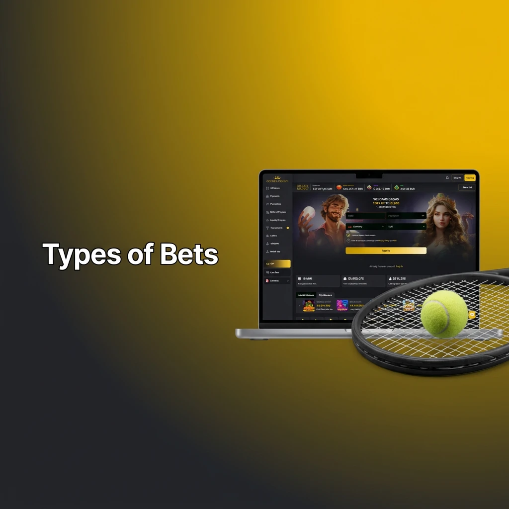 Overview of Golden Crown bet types and risk levels: Single wagers, Express tickets, and flexible System bets.