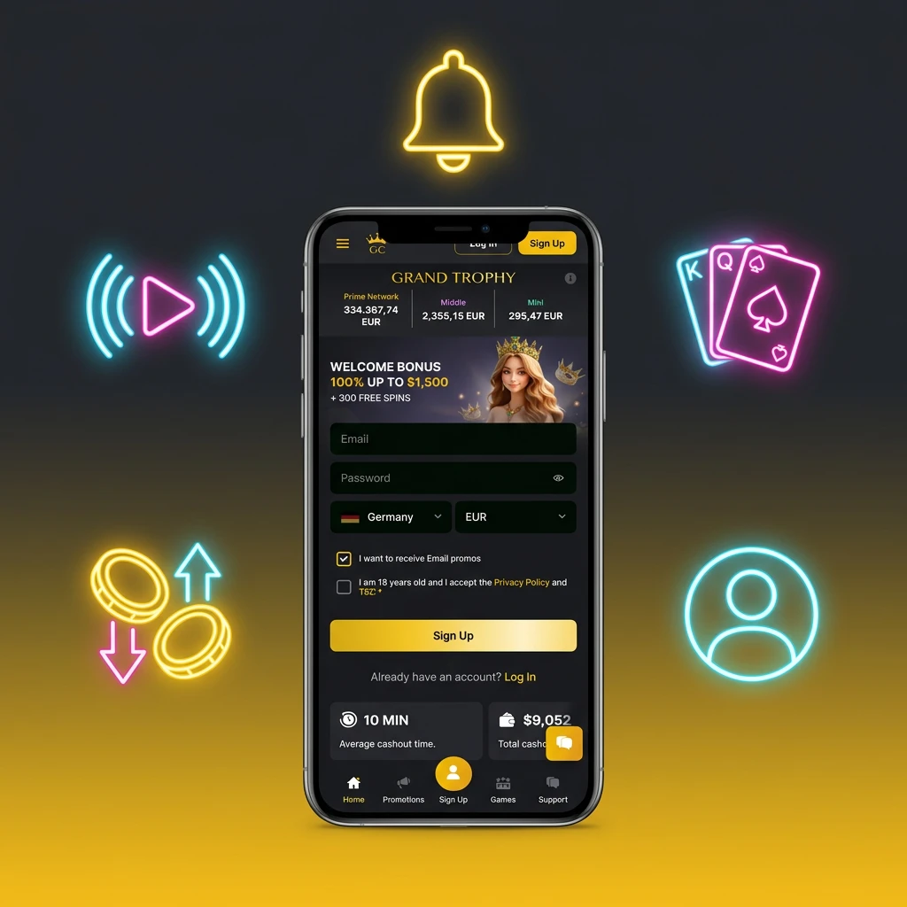 Key features of the Golden Crown iOS app for Canadian players, highlighting CAD payments, casino games, and security.