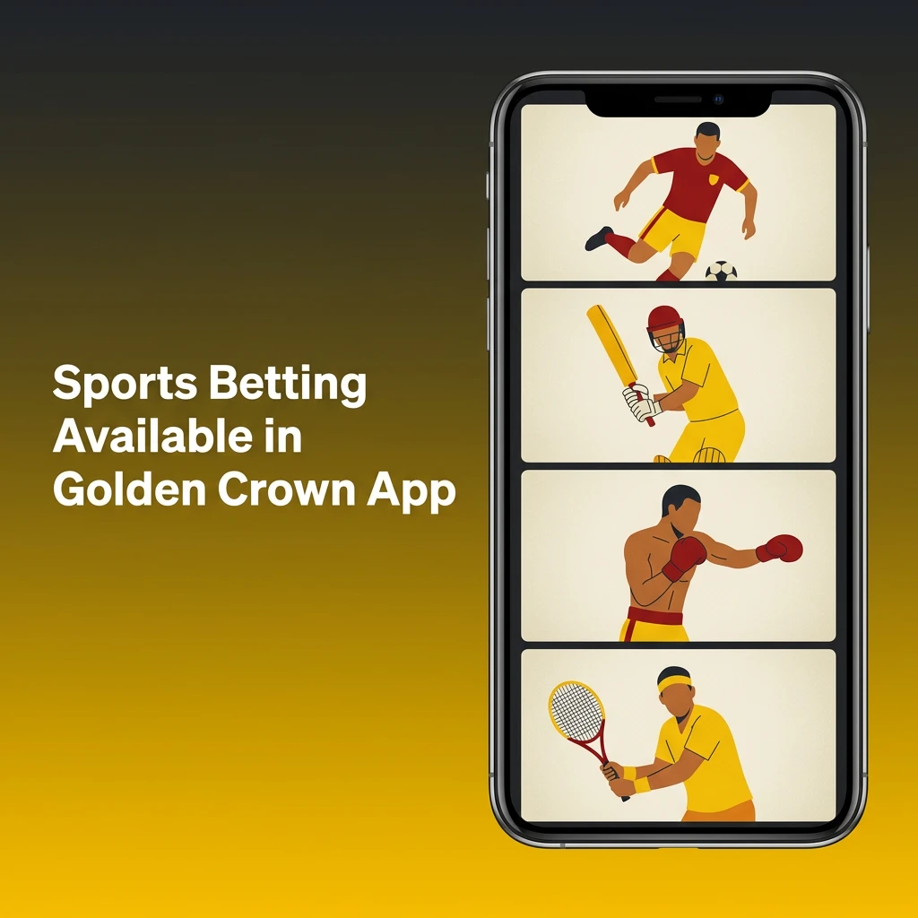 Golden Crown App sportsbook with competitive odds for hockey, basketball, football, soccer, tennis, and MMA.