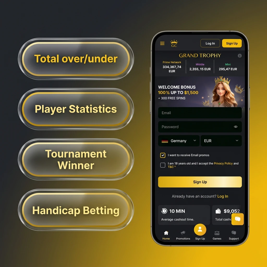 Definitions for 5 Golden Crown bet types: Moneyline, Point Spread, Over/Under, Accumulator, and Prop Bets.